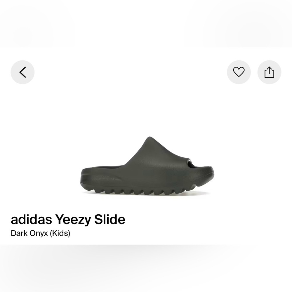 Adidas Yeezy Slide in Dark Onyx